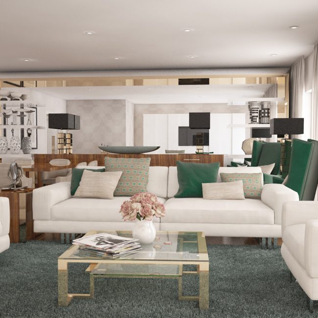 Sala de estar 3D
