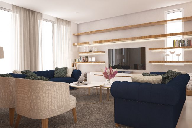 Sala de estar 3D