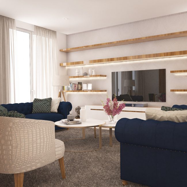 Sala de estar 3D